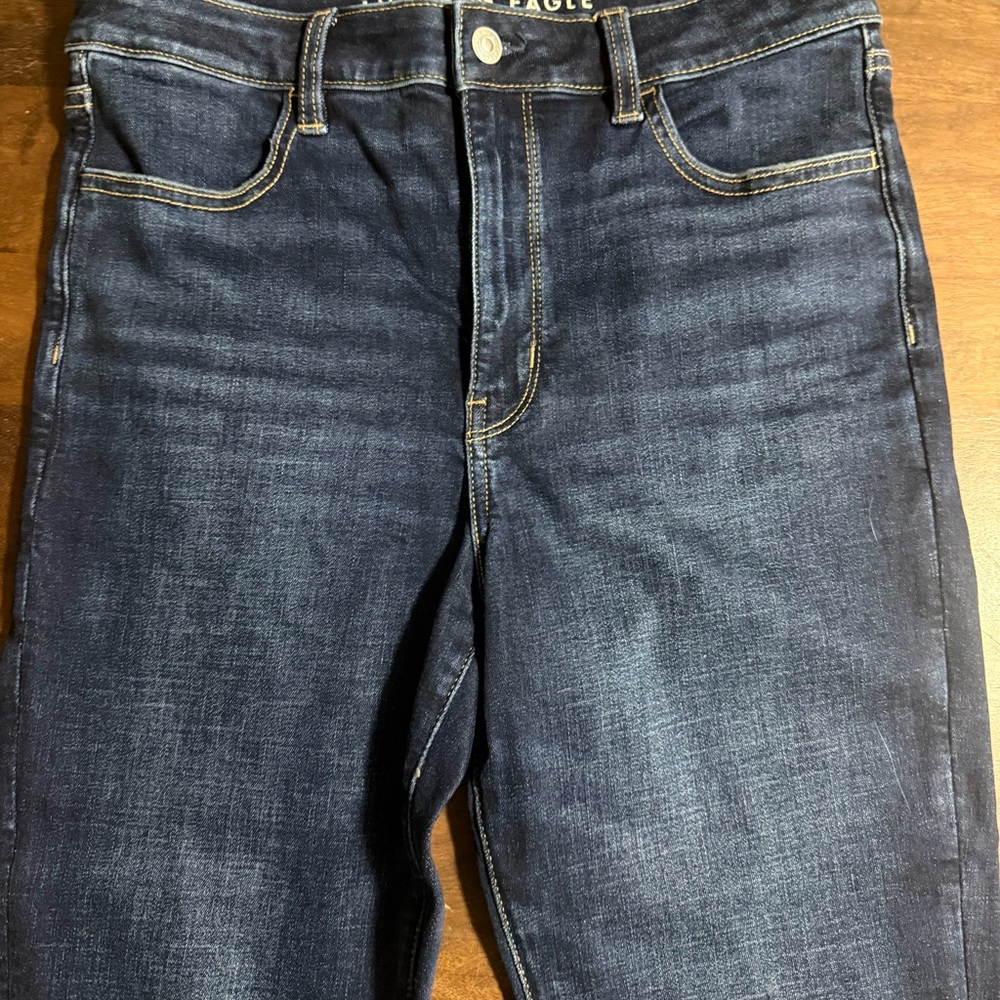 American Eagle Outfitters Deep Indigo Jeans Size 8 SHORT